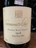 Summerland Paradise Road Vineyard Syrah