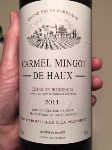Château de Haux Carmel Mingot de Haux Côtes de Bordeaux | Vivino English