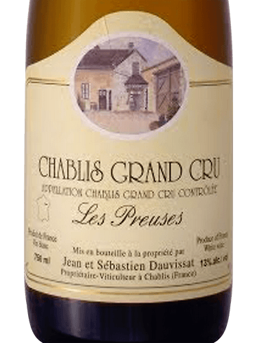 Jean et Sébastien Dauvissat Chablis Grand Cru 'Les Preuses