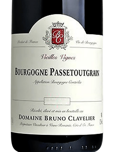 Domaine Bruno Clavelier Vieilles Vignes Bourgogne Passetoutgrain