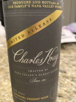 Charles Krug Zinfandel Dessert Lot XXII Limited Release