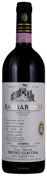 Bruno Giacosa Barbaresco Gallina
