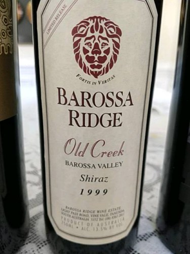 Barossa Ridge Old Creek Shiraz | Vivino US