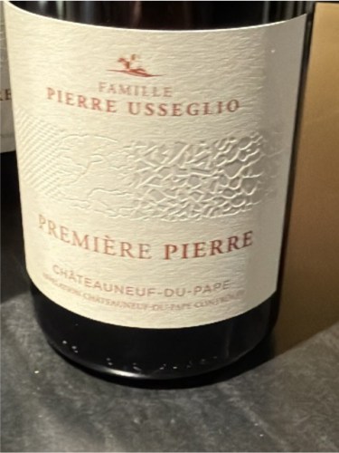 Pierre Usseglio Premiere Pierre Châteauneuf-du-Pape | Vivino Français