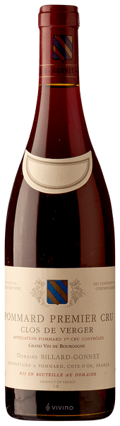 ワイン Domaine Billard-Gonnet Pommard 1er Cru Domaine Billard-Gonnet Pommard Premier Cru 'Clos de Verger