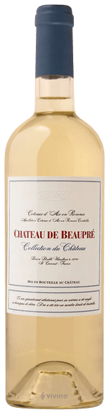 Château de Beaupré Collection du Chateau Coteaux d’Aix en Provence Blanc
