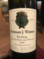 Hermann J. Wiemer Bunch Select Late Harvest Riesling