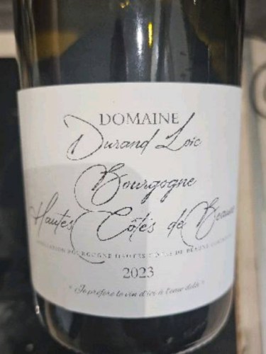Domaine Loïc Durand Bourgogne Hautes-Côtes de Beaune Rouge