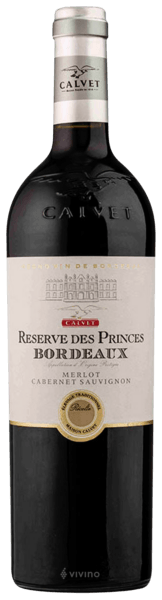 Calvet Reserve des Princes Bordeaux Merlot - Cabernet Sauvignon | Vivino US