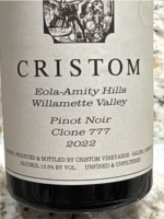 Cristom Clone 777 Pinot Noir