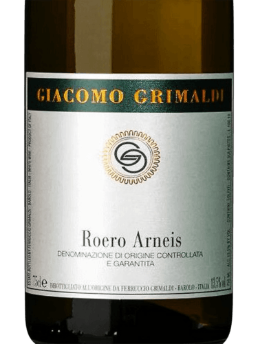 2020 Grimaldi Roero Arneis Vivino United Kingdom