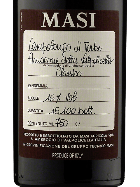Campolongo di Torbe Amarone della Valpolicella Classico
