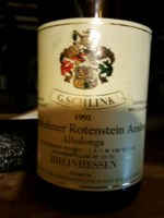 Günther Schlink Westhofener Rotenstein Auslese Albalonga
