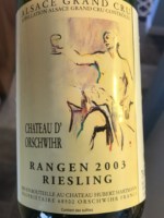 Château d'Orschwihr Riesling Alsace Grand Cru 'Rangen'