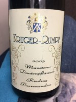 Kruger-Rumpf Münsterer Dautenpflänzer Riesling Beerenauslese