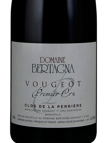 ワイン Domaine Bertagna Vougeot PremierCru 2022 Domaine Bertagna Vougeot PremierCru 2022 - メルカリ