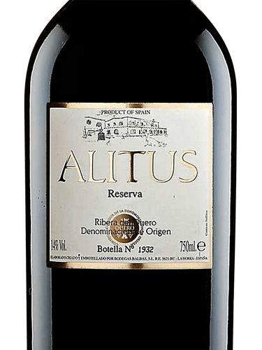 Balbas Alitus Ribera del Duero Reserva | Vivino Brasil