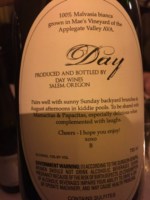 Day Wines Mae's Vineyard Malvasia