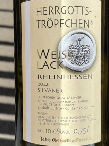 Jakob Gerhardt Silvaner Spätlese 1999 Jakob Gerhardt Silvaner Spätlese 1999 Jakob Gerhardt Winery | Vivino