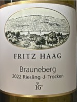 Fritz Haag Brauneberger Riesling J Trocken Erste Lage