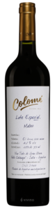 Colomé Lote Especial Malbec El Arenal N.V.