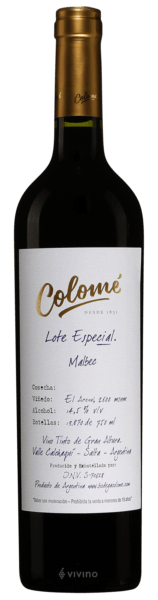 Colomé Lote Especial Malbec El Arenal