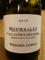 Benjamin Leroux Meursault 1er Cru 'La pièce sous le Bois'