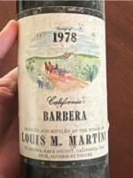 Louis M. Martini California Barbera
