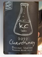 Kivelstadt Cellars Bazzano Vineyard KC Labs Chardonnay