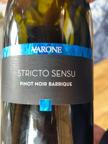 Varone Stricto Sensu Pinot Noir Barrique | Vivino English