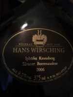 Hans Wirsching Iphöfer Kronsberg Silvaner Beerenauslese