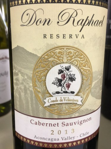Conde de Velázquez Don Raphael Reserva Cabernet Sauvignon | Vivino ...