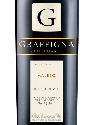 Graffigna Centenario Reserve Malbec | Vivino English