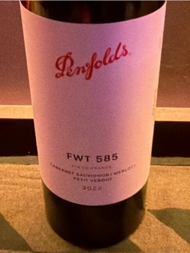 飲料・酒 Penfolds FWT 585 2019 赤ワイン 専用箱付