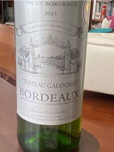 Château Galochet Bordeaux Blanc | Vivino English