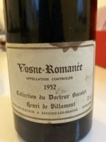 Henri de Villamont Collection du Docteur Barolet Vosne-Romanée