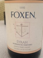 Foxen Morehouse Vineyard Syrah
