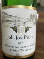 Joh. Jos. Prüm Edition Weinhaus Wehlener Sonnenuhr Riesling Spätlese