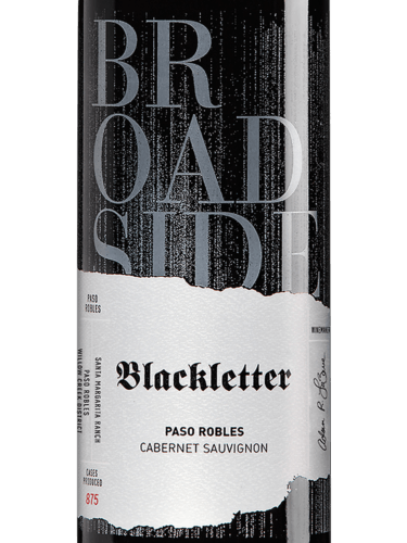 2018 Broadside Blackletter Cabernet Sauvignon Vivino France