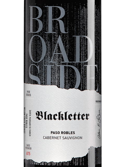 Blackletter Broadside Paso Robles Cabernet Sauvignon 2018 2018