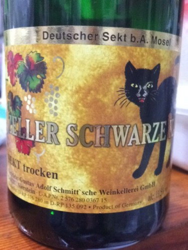 Gustav Adolf Schmitt Zeller Schwarze Katz Sekt Trocken
