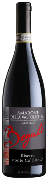 Begali Amarone Classico Monte C’a Bianca Riserva