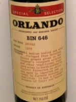 Orlando Special Selection Bin 646 Shiraz