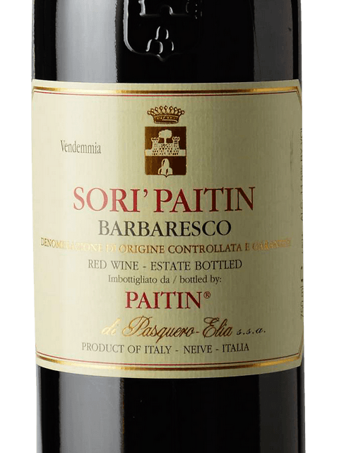 ワイン SORI PAITIN 1998 Paitin di Pasquero-Elia Barbaresco Sorì Paitin