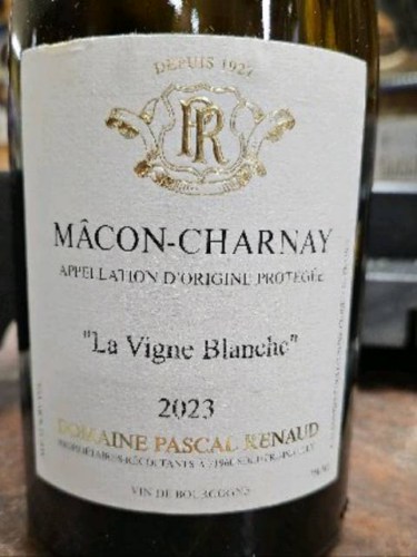 Pascal Renaud La Vigne Blanche Mâcon Charnay | Vivino English