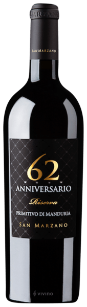San Marzano 62 Anniversario Primitivo di Manduria Riserva