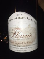 La Chapelle des Bois Cuvée Vieille Vigne de la Cadole Fleurie