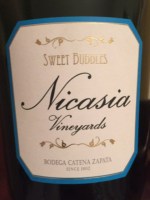 Catena Zapata Nicasia Vineyards Sweet Bubbles