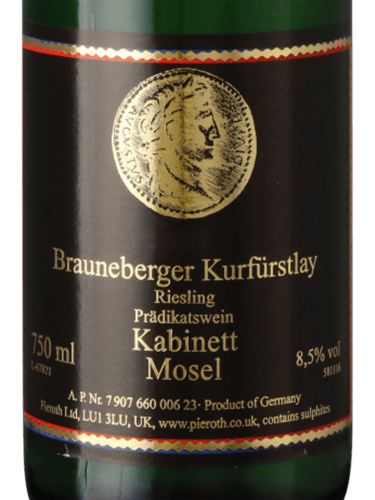 Pieroth Brauneberger Kurfürstlay Riesling Kabinett | Vivino English