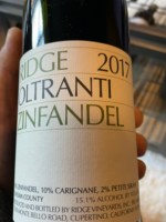 Ridge Vineyards Oltranti Zinfandel